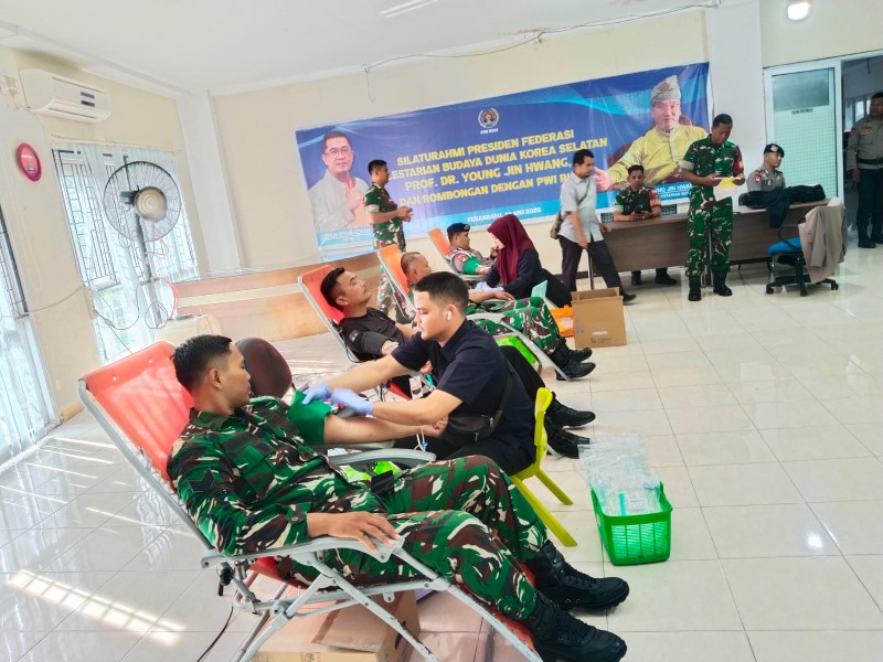   PWI Riau Gelar Donor Darah HPN 2026, Himpun 69 Kantong untuk Aksi Kemanusiaan