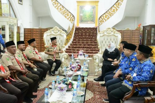 Bupati Kasmarni Terima Audiensi Kwarcab Pramuka Bengkalis, Jadwalkan Pelantikan Pengurus pada 12 Mei Mendatang
